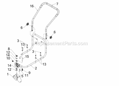 Impeller Diagram and Parts List for 24A-67M4756 2017 Cub Cadet Leaf Blower / Vacuum